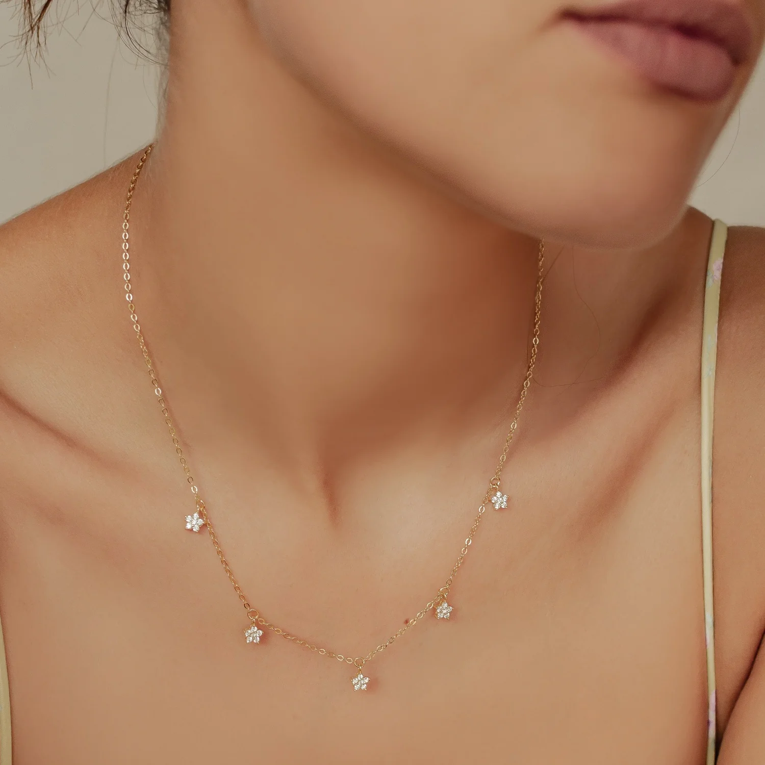 Bloom Charm Necklace Sterling Silver - Image 7