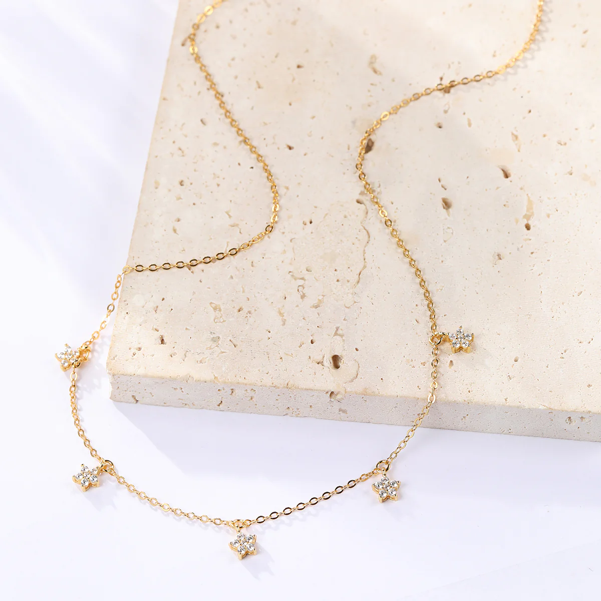 Bloom Charm Necklace Sterling Silver - Image 9