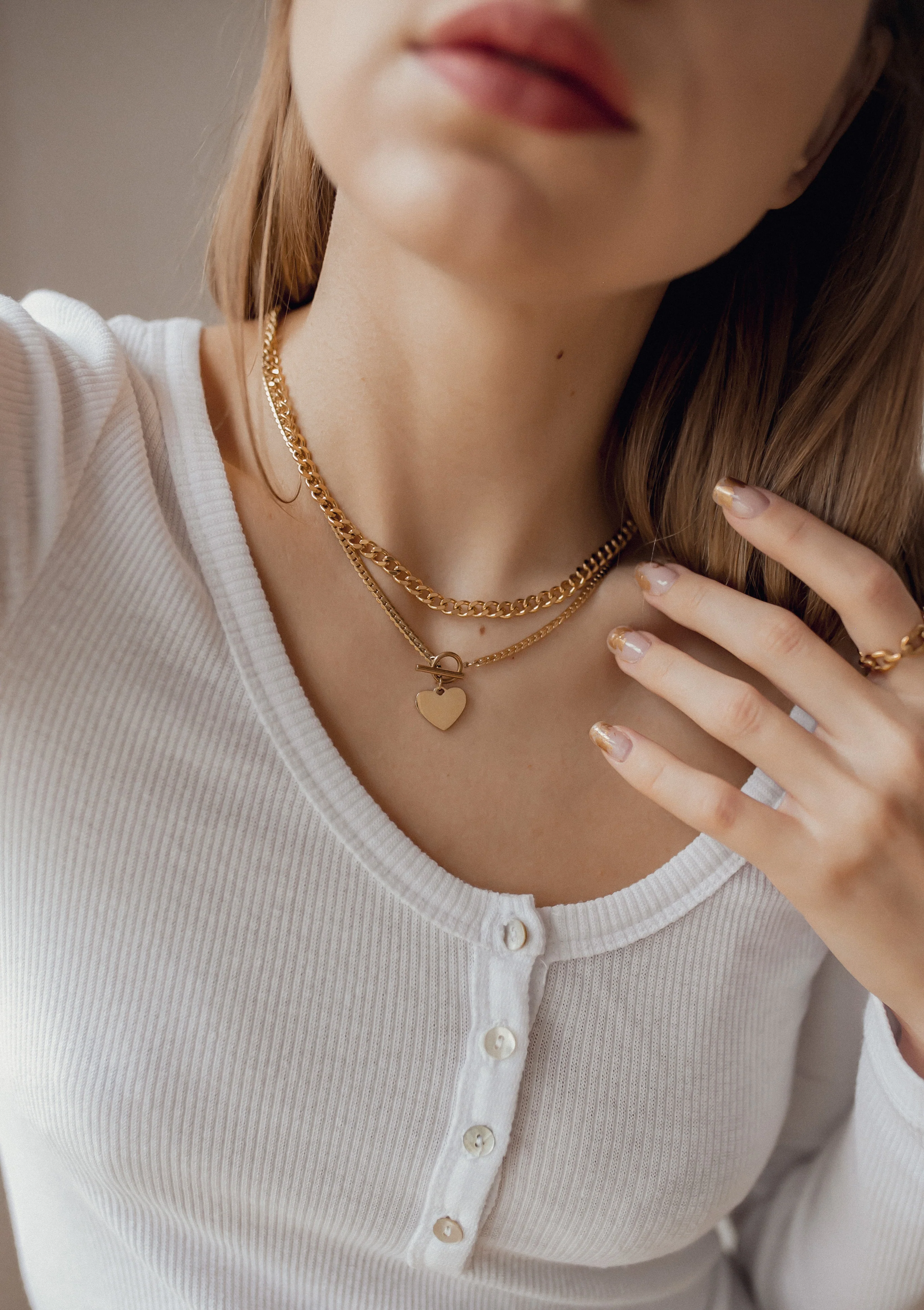 Cable Chain Ring Gold - Image 11