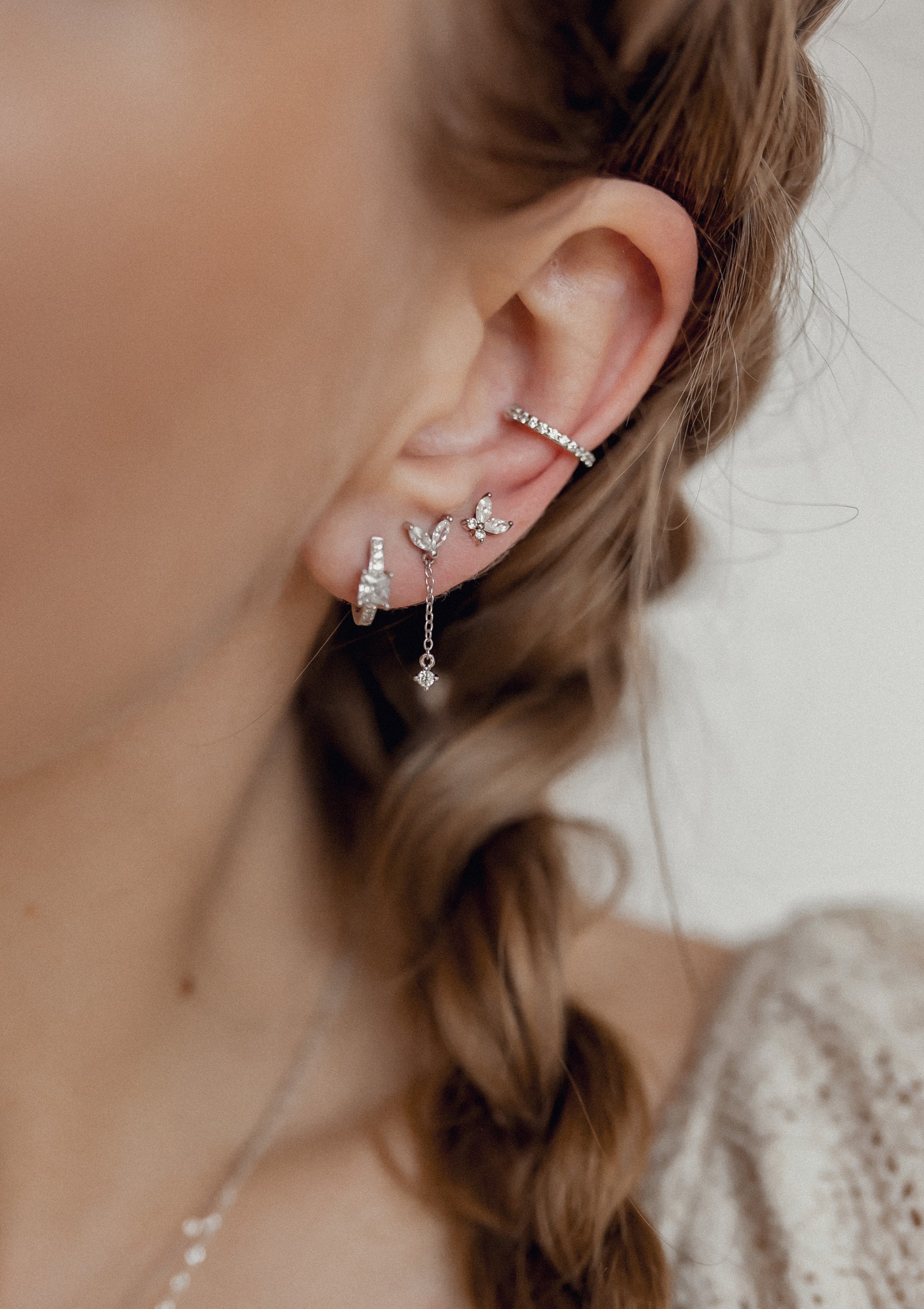 Diamond Ear Cuff Sterling Silver - Image 14