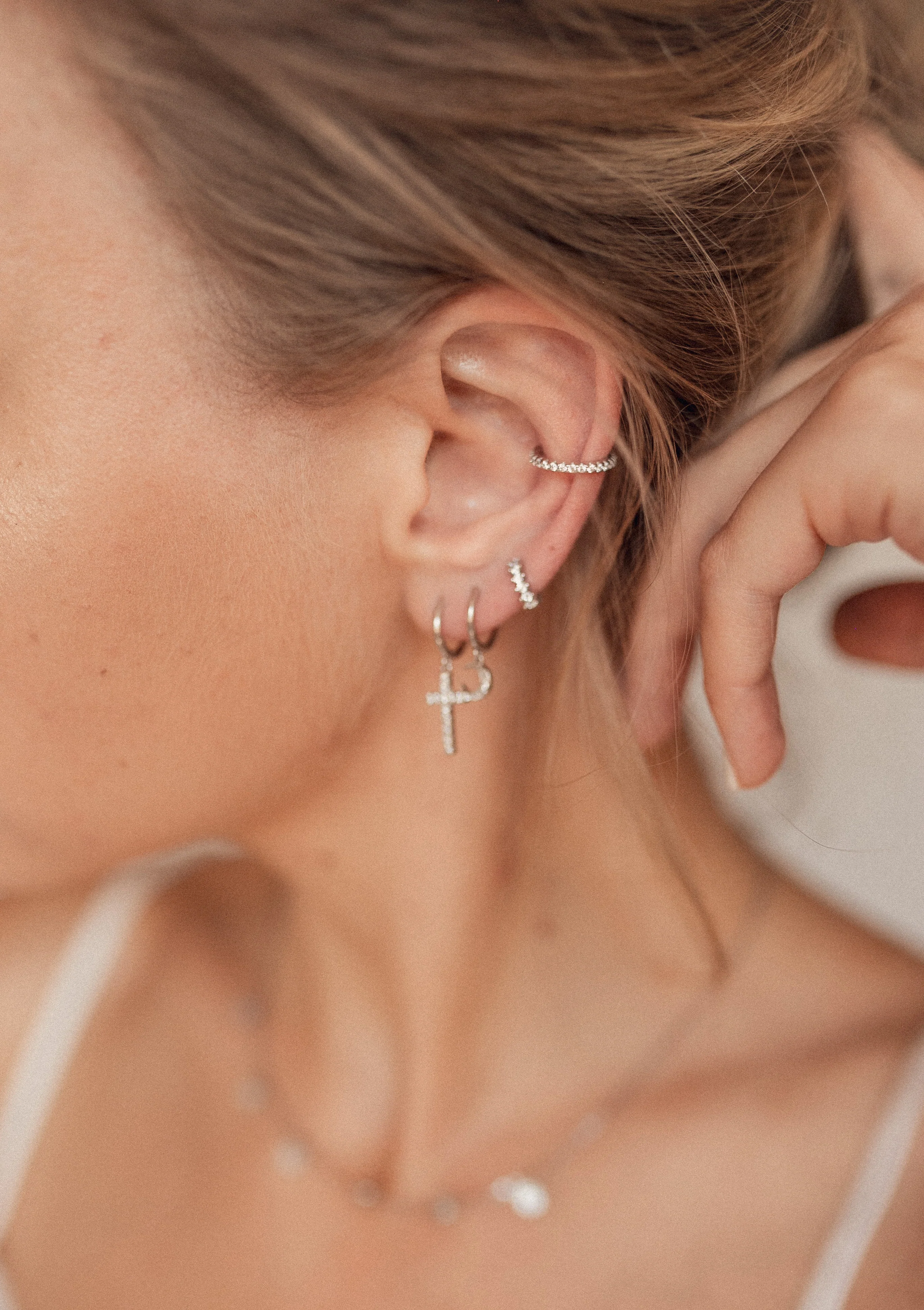 Diamond Ear Cuff Sterling Silver - Image 29