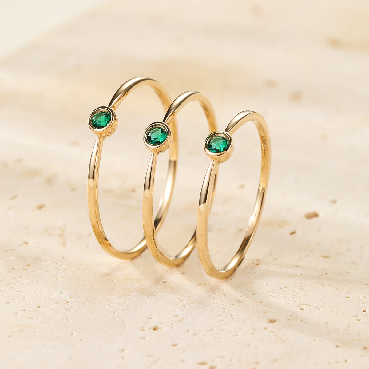 Evergreen Soul 14K Gold Emerald Ring - Image 6