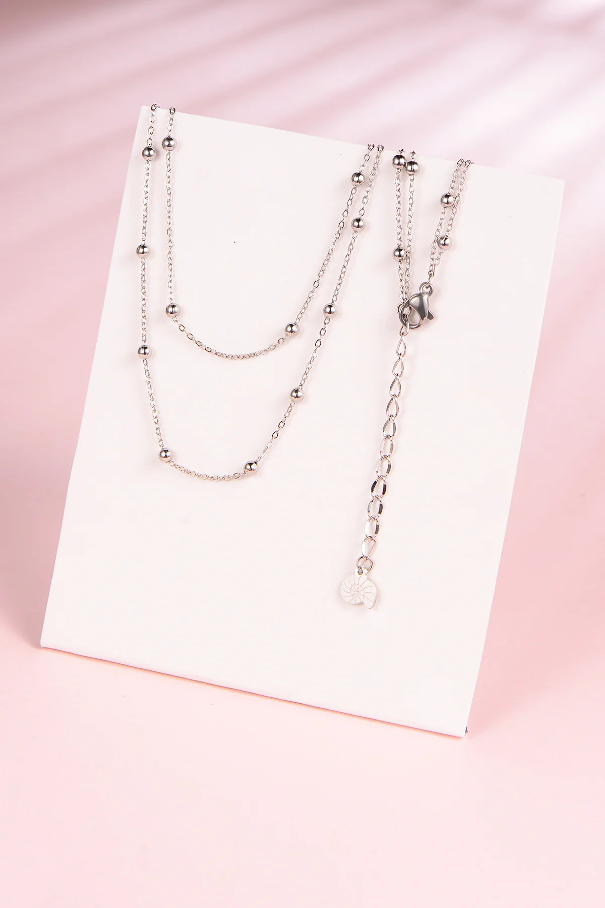 Layered Necklace Silver - Image 7