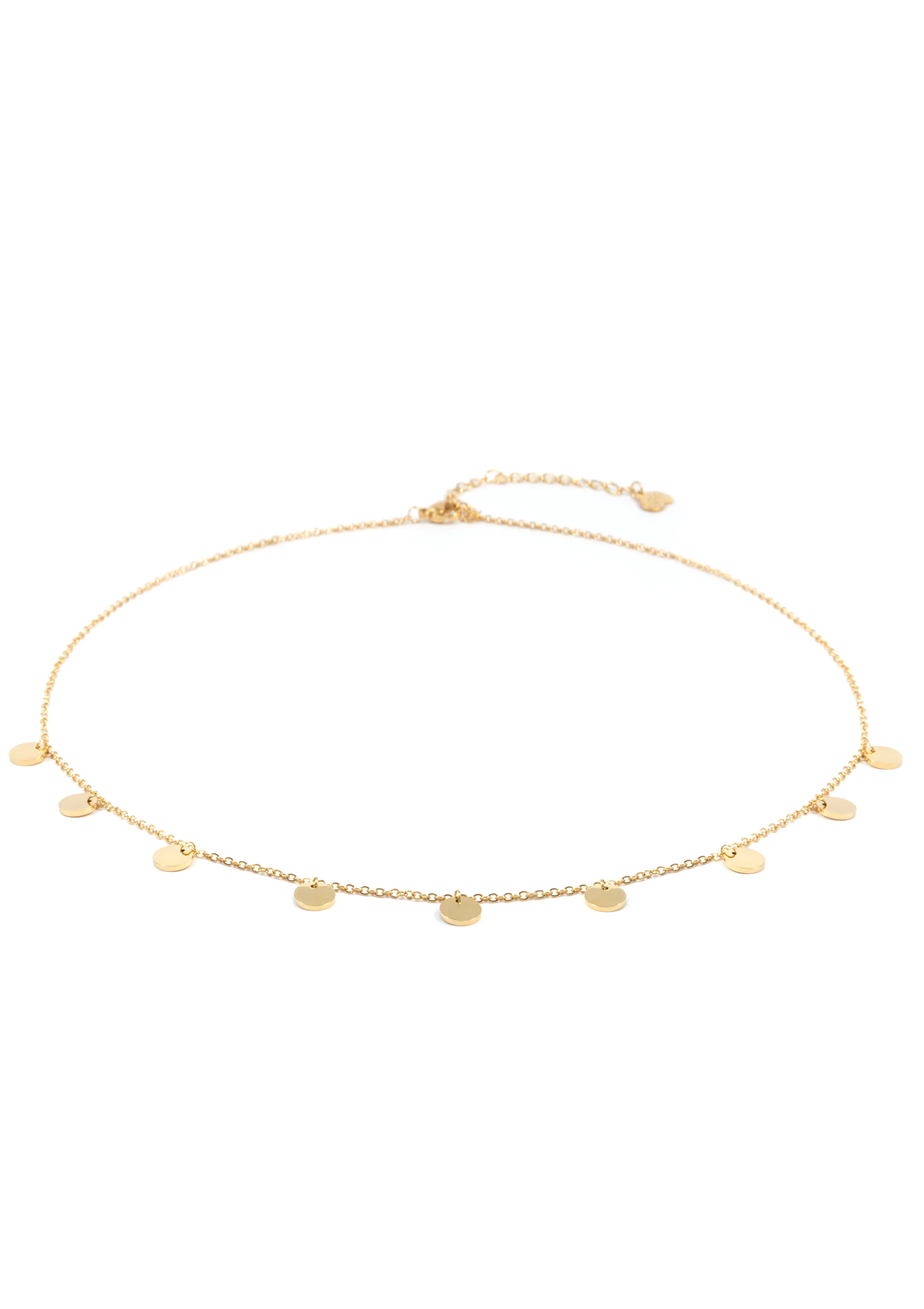 Multi Circles Necklace Gold - Image 6