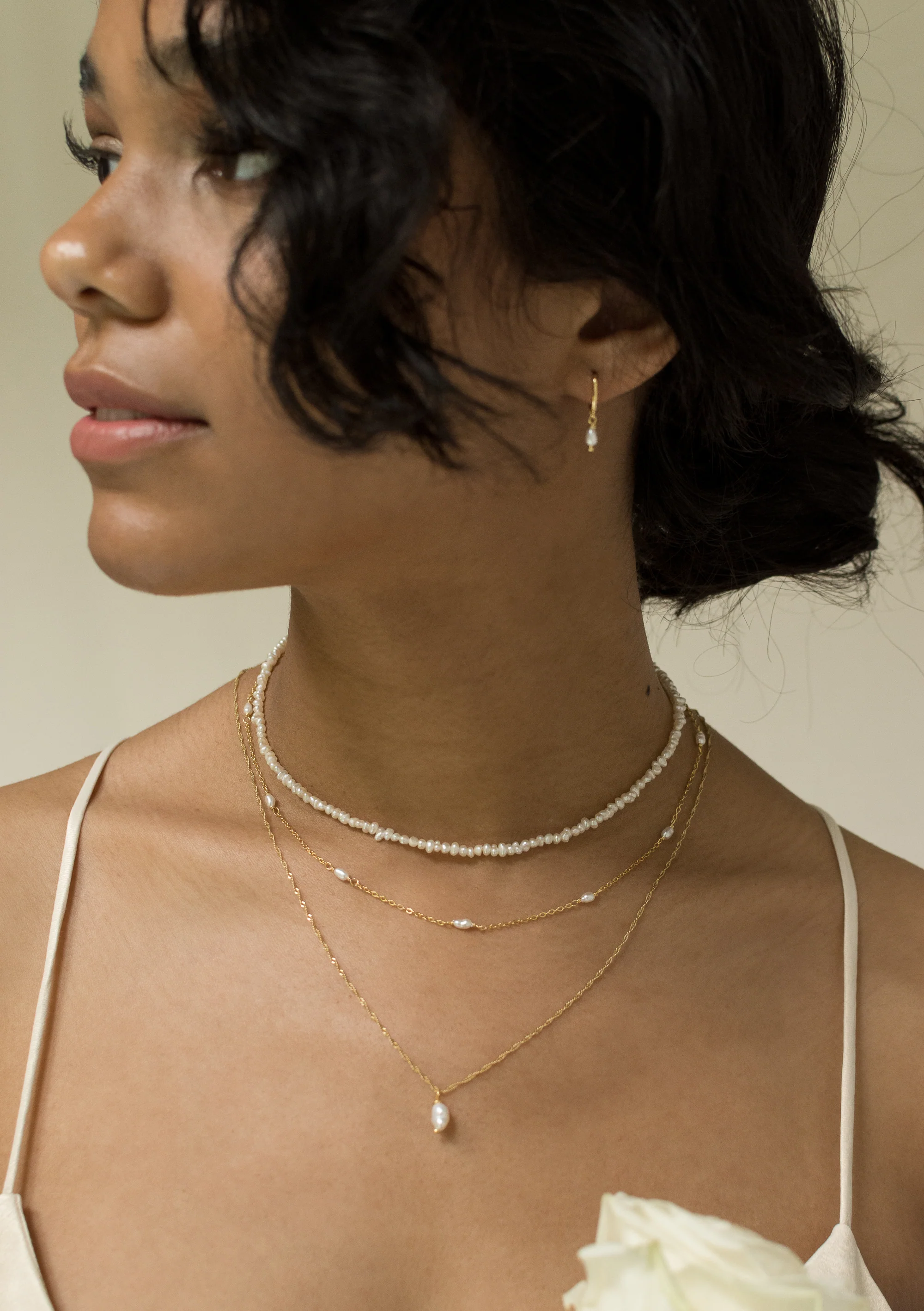Pearl Chain Necklace Sterling Silver - Image 22