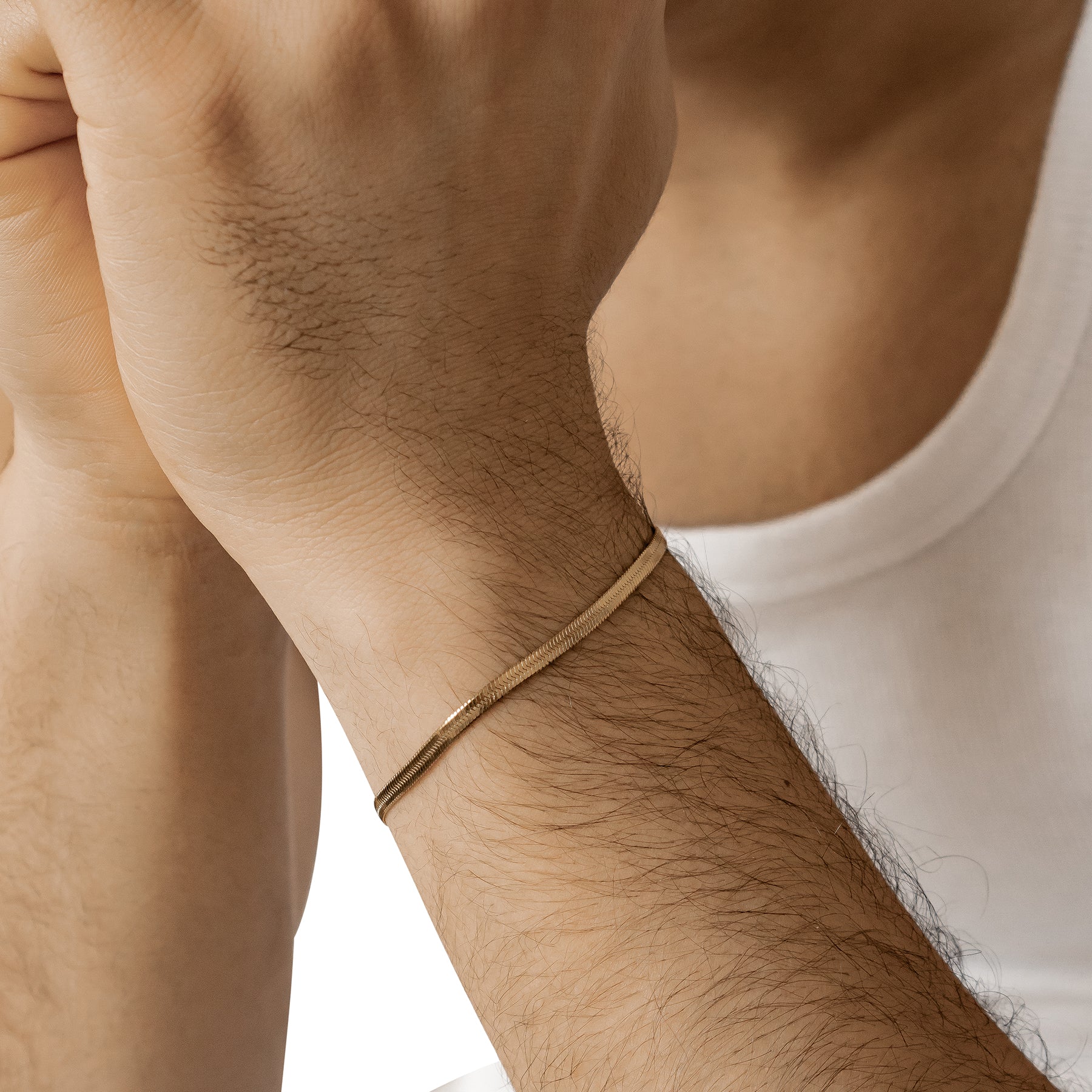 Snake Chain Bracelet Gold - Image 10